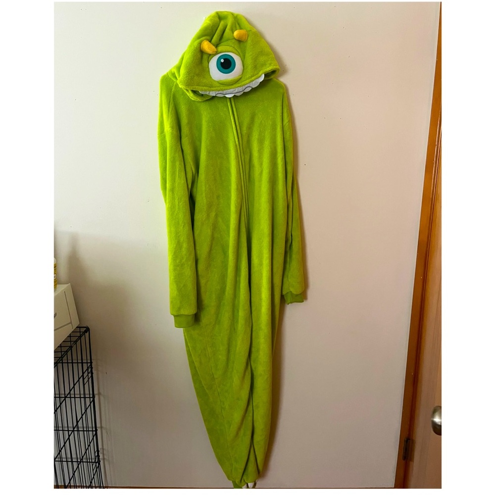 Monsters Inc Mike Wazowski Halloween Jumpsuit/Costume/Sleeper